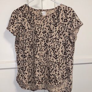 H&M Medium Leopard Print Blouse